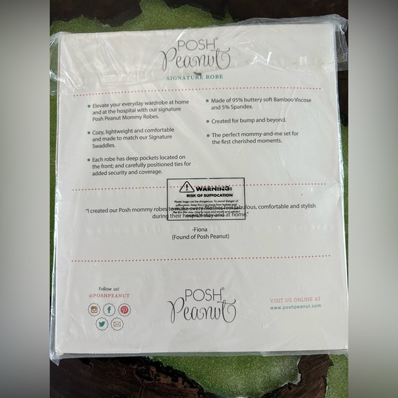 Posh Peanut Mommy Robe, XXL 16-18 - Picture 3 of 3